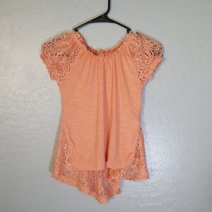 Beautees pink shirt knit